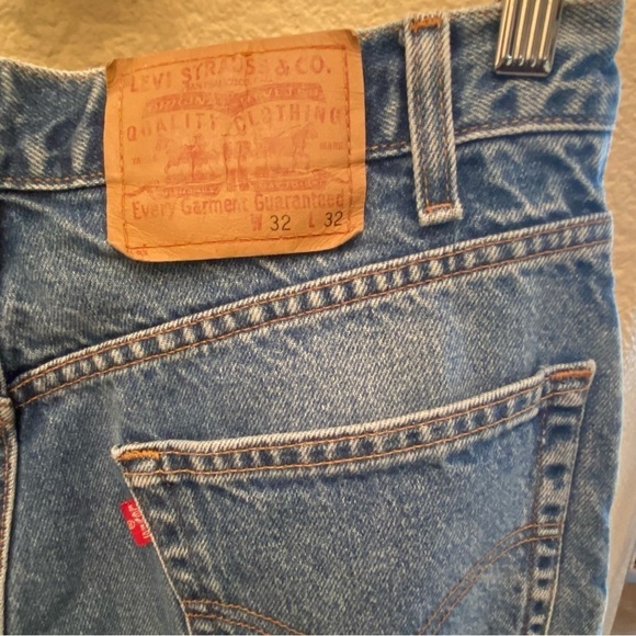 Vintage LEVI’S Blue Relaxed Straight Leg Jeans Size 32 - Picture 8 of 10
